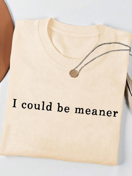 "i Could Have Been More Sarcastic" T-Shirt, Sarcasm Quote Short Sleeve, Retro Decadent Style, Cool Attitude, Comfortable...