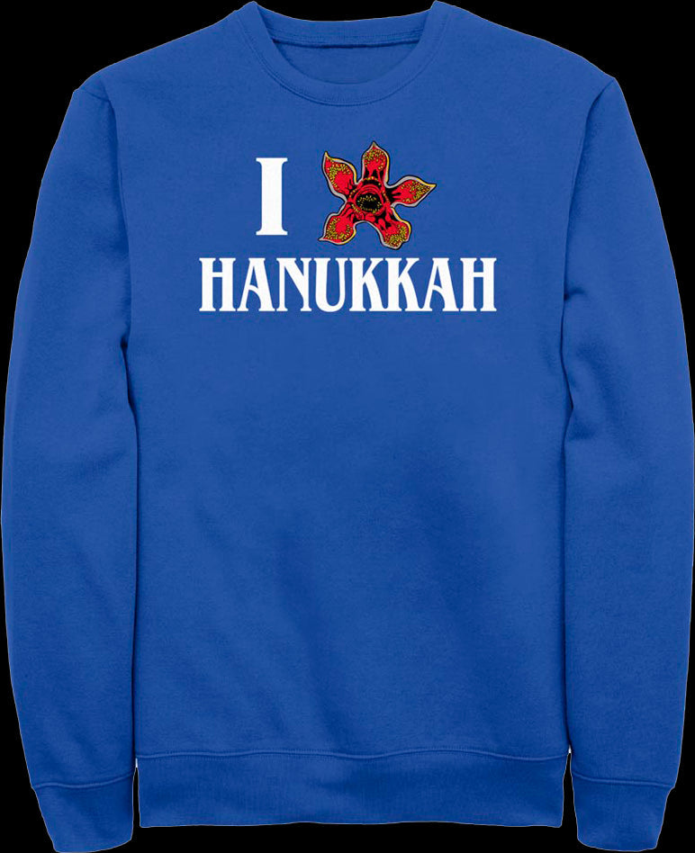 I Love Hanukkah Stranger Things Sweatshirt