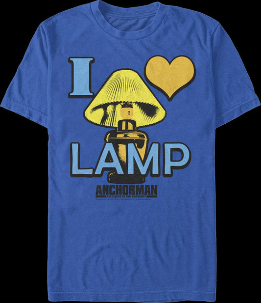 I Love Lamp Anchorman The Legend of Ron Burgundy T-Shirt