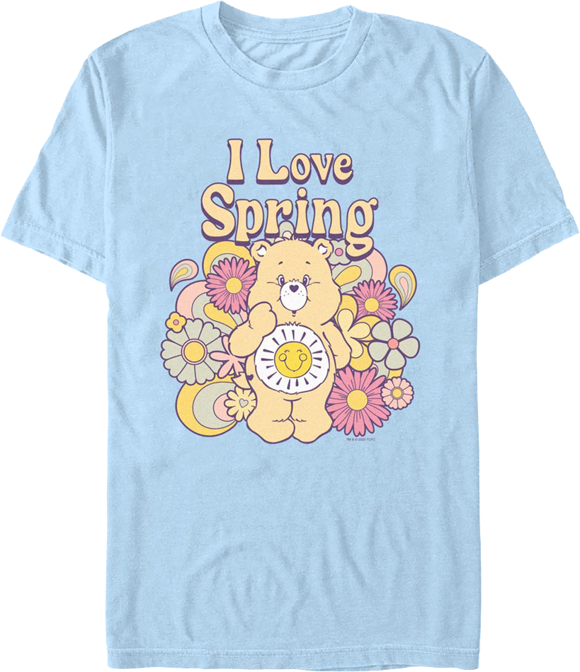 I Love Spring Care Bears T-Shirt