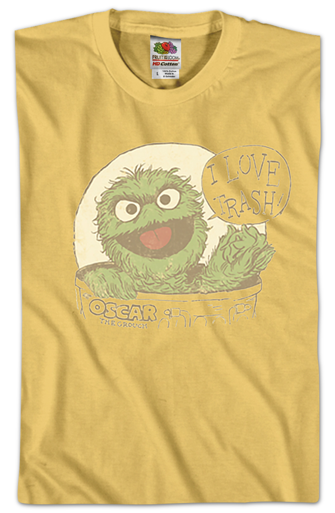 I Love Trash Oscar The Grouch T-Shirt