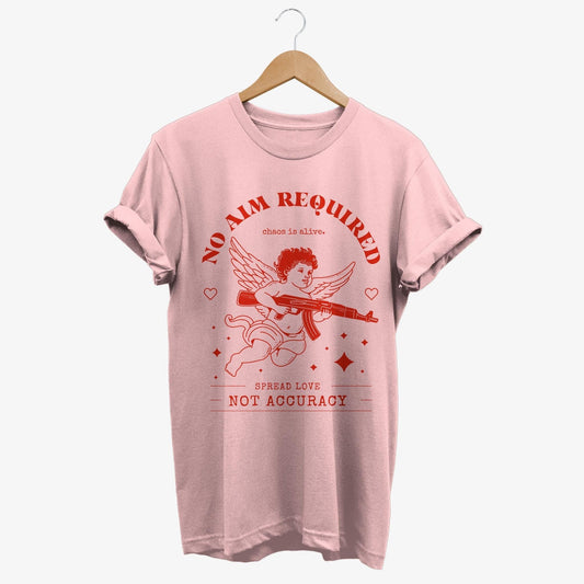 Spread Love Cupid Angel T-shirt | Quirky Valentine Angel Graphic Tee | St Valentine Day Inspirational Gift