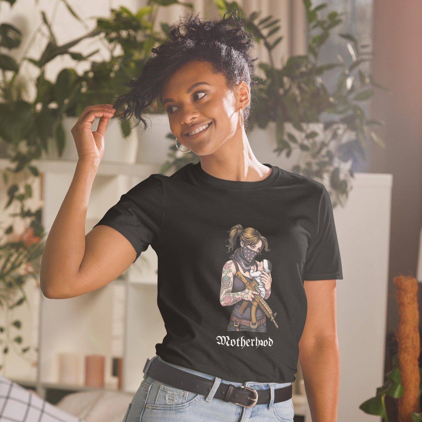 Motherhood Soft Style T-Shirt, Funny Mom Shirt, Trendy Mother Tee, Casual Graphic Tee, Mom Life Shirt, Funny Mom T-Shirt, Gift for Mom