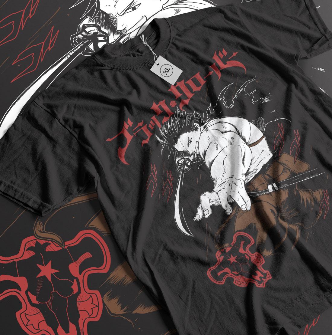 Unisex T-shirt, Manga Shirt, Graphic Anime Tee,Anime Vintage Special , Japan, Anime Manga Shirt, Anime Shirt,Black Swordsman, Skull Knight