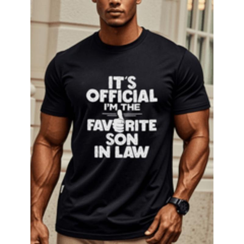 its officialim   son in law mens casual t shirts black graphic tee cotton crew neck soft 100 cotton funny stylish ultra...
