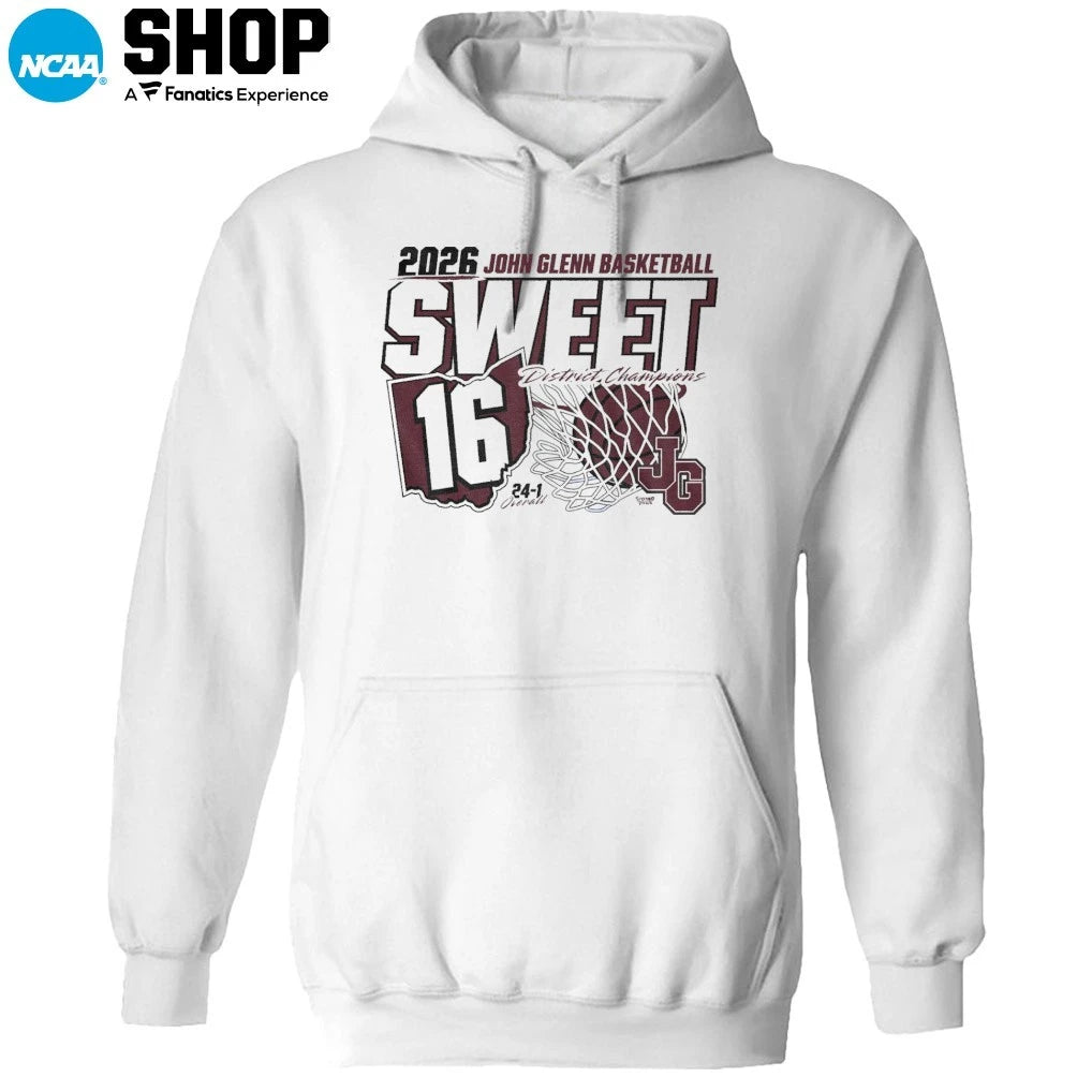 John Glenn Basketball 2026 Sixteen District Champions T-Shirt