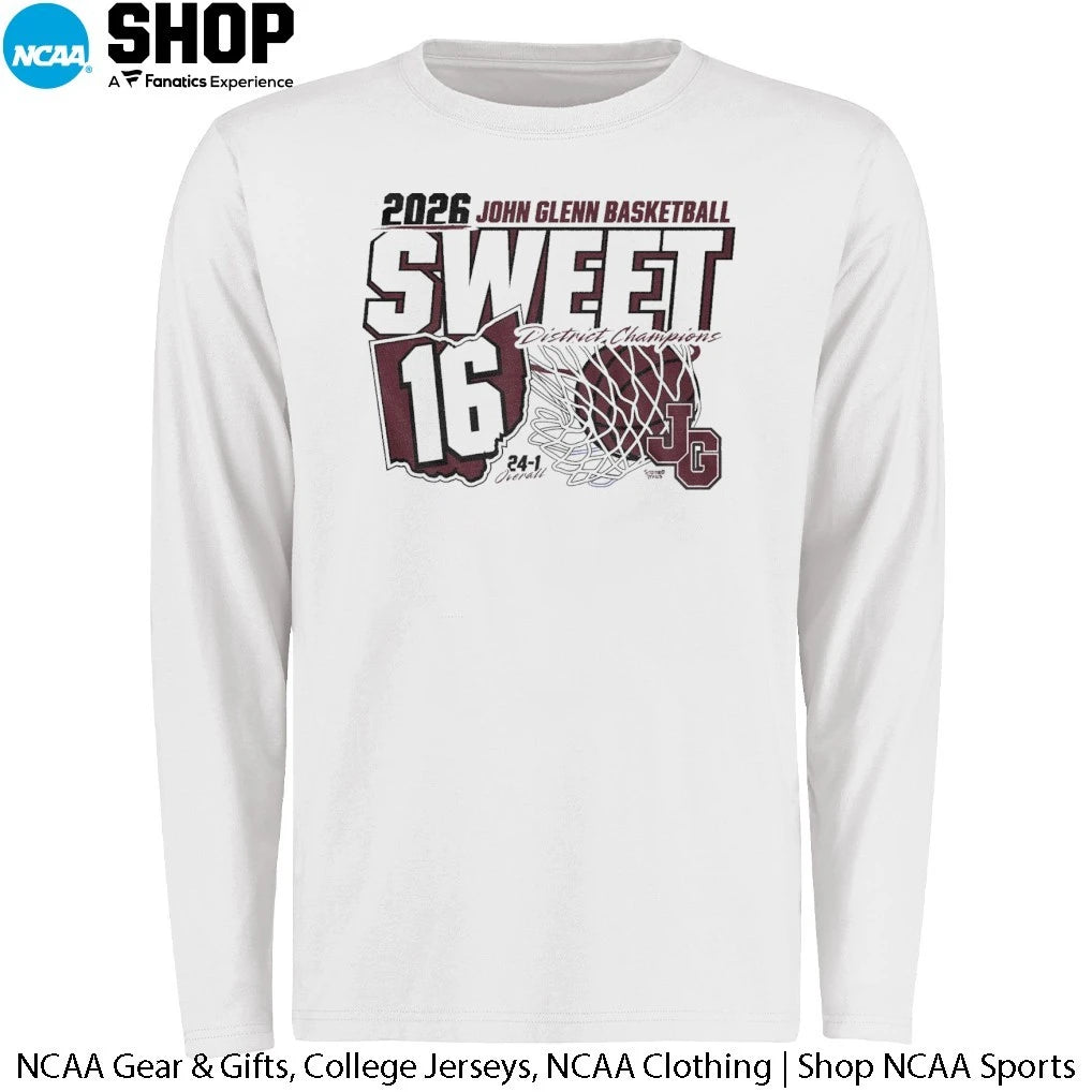 John Glenn Basketball 2026 Sixteen District Champions T-Shirt
