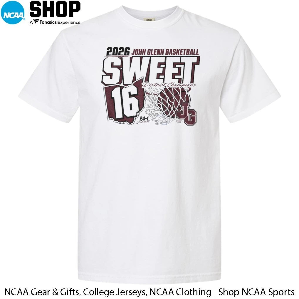 John Glenn Basketball 2026 Sixteen District Champions T-Shirt