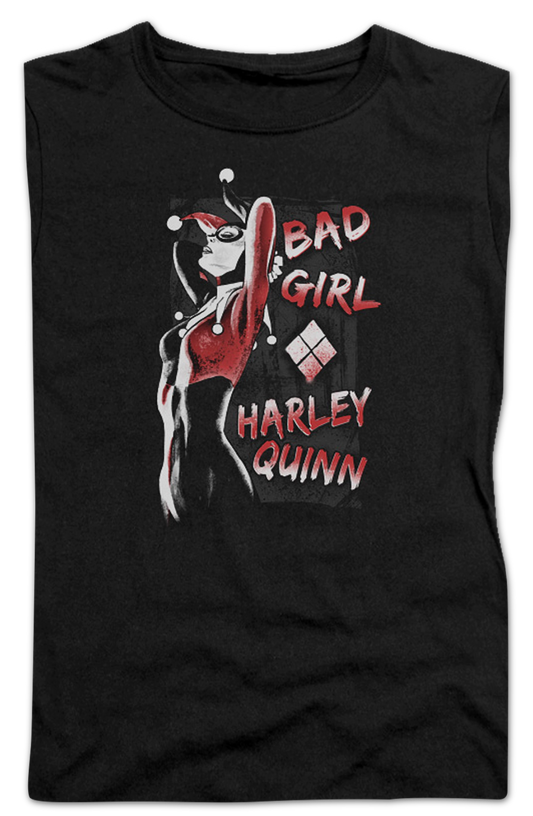 Ladies Bad Girl Harley Quinn Batman Shirt