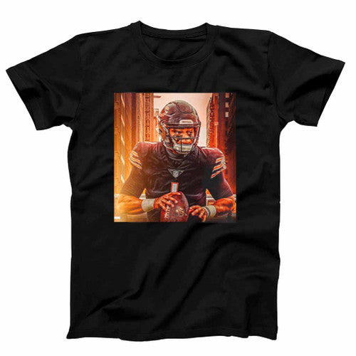Justin Fields Vintage Mens T-Shirt Tee