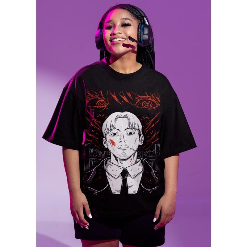 kishibe T-Shirt S-4XL Chainsaw Man Deat,Anime,Manga T-Shirt S-4XL Graphic Tee Tshirt S-4XL Hoodie, Sweatshirt