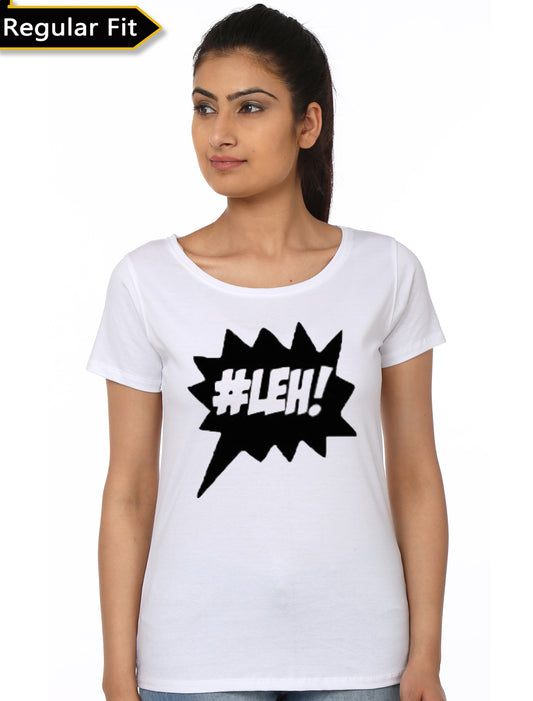 #Leh White Girls T-Shirt
