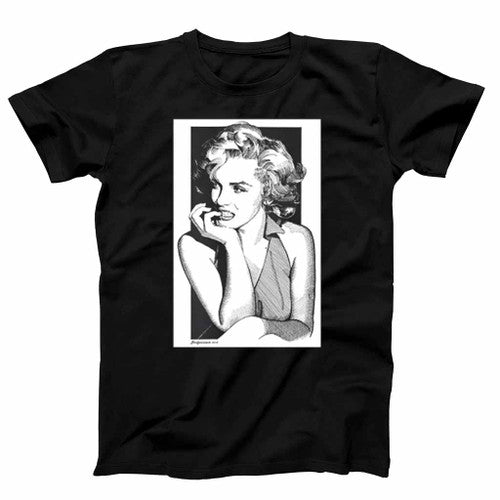 Lollipop Marilyn Monroe Vintage Mens T-Shirt Tee