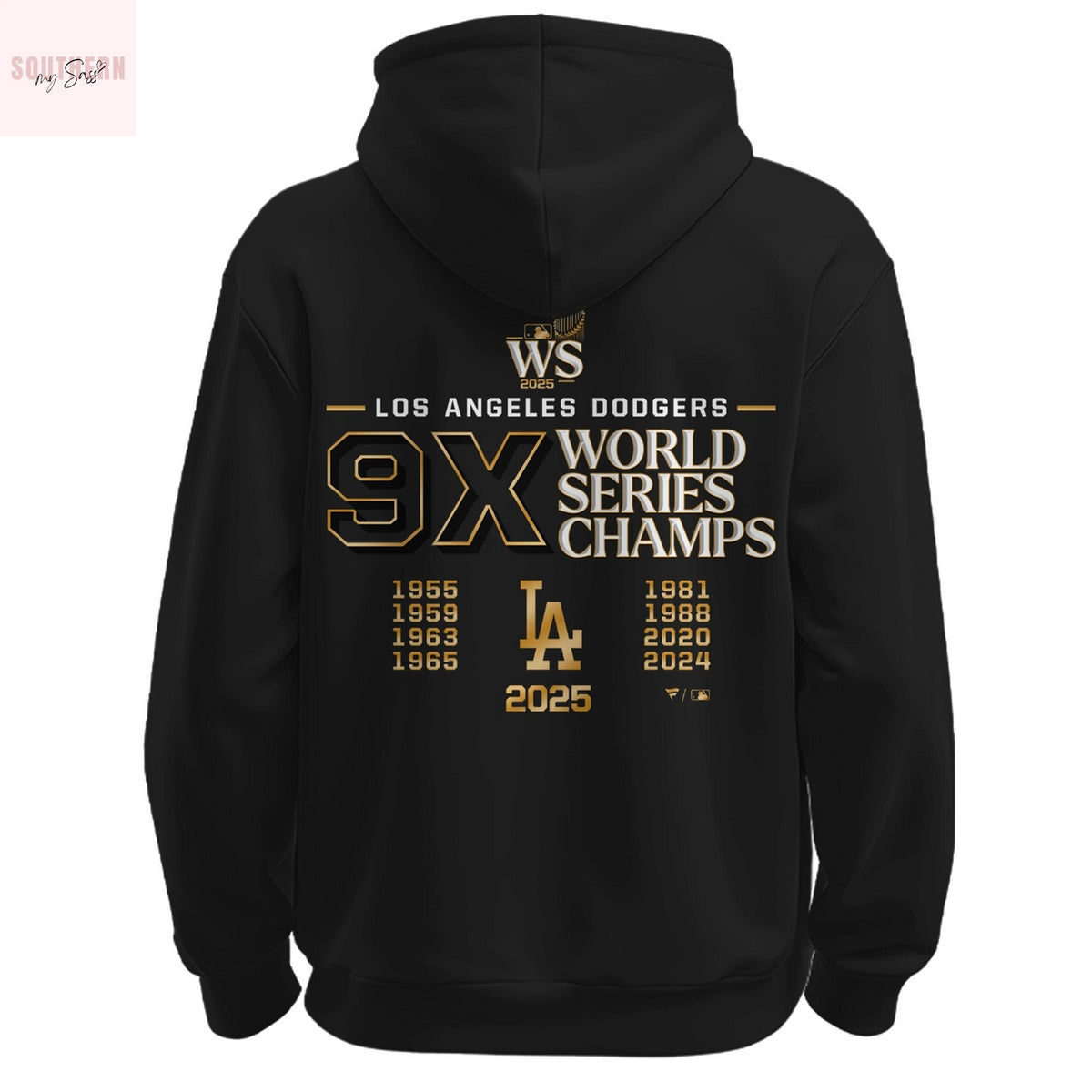 Los Angeles Dodgers 2025 9X World Series Champions Hoodie