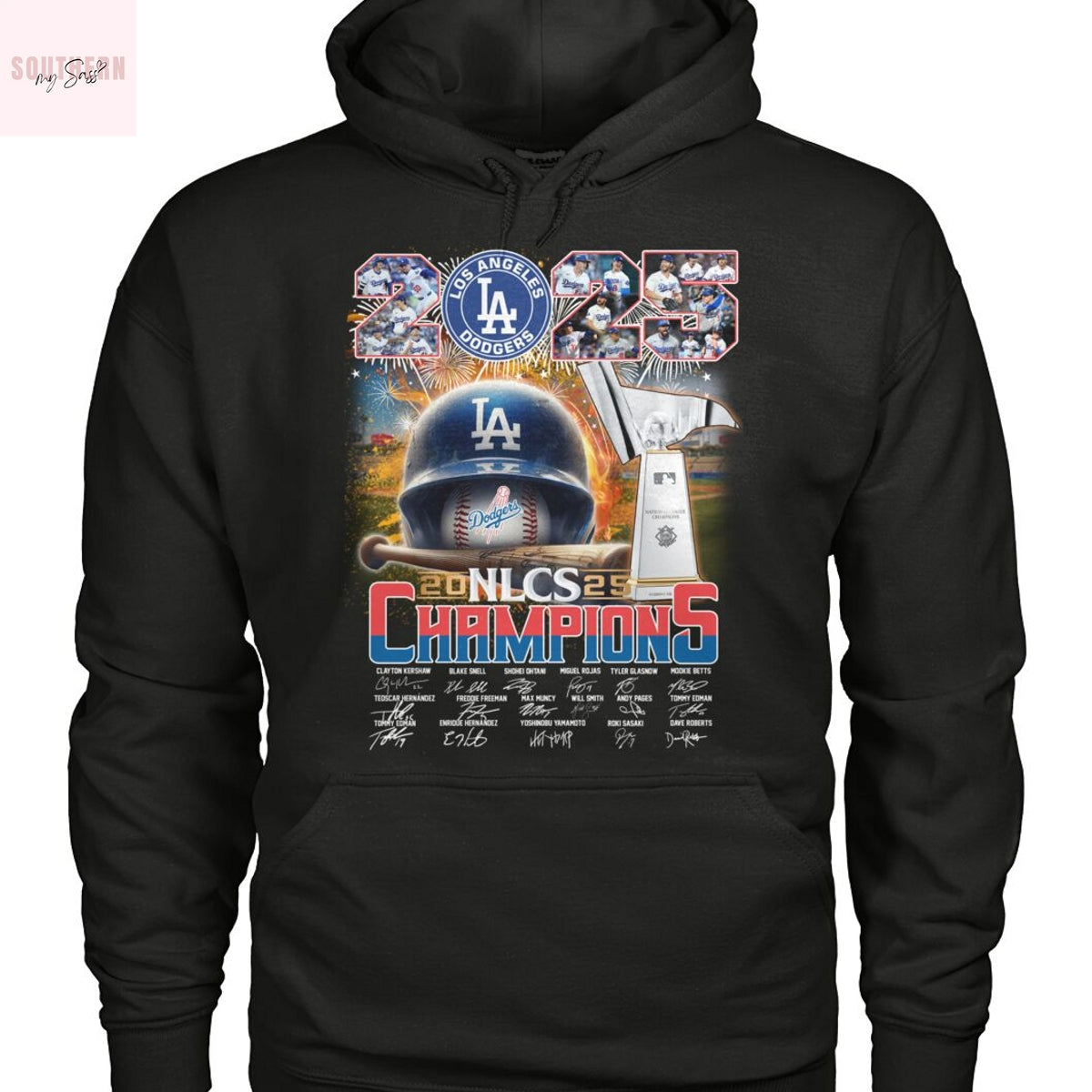 Los Angeles Dodgers NLCS 2025 Signature Unisex T-Shirt