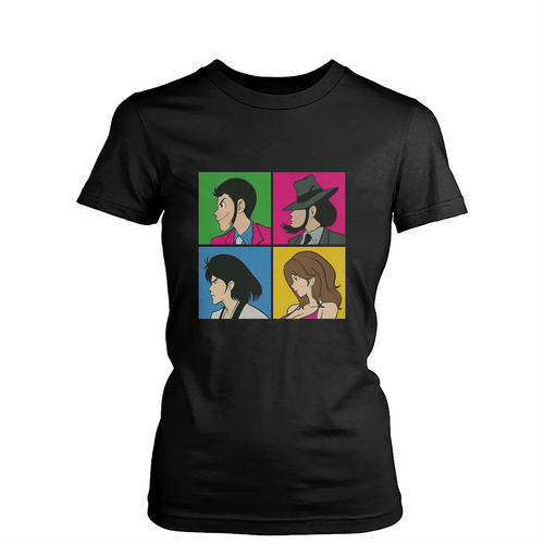 Lupin Iii Anime Art Womens T-Shirt Tee
