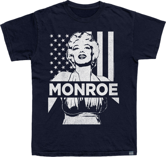 Made In USA Vintage American Flag Marilyn Monroe T-Shirt