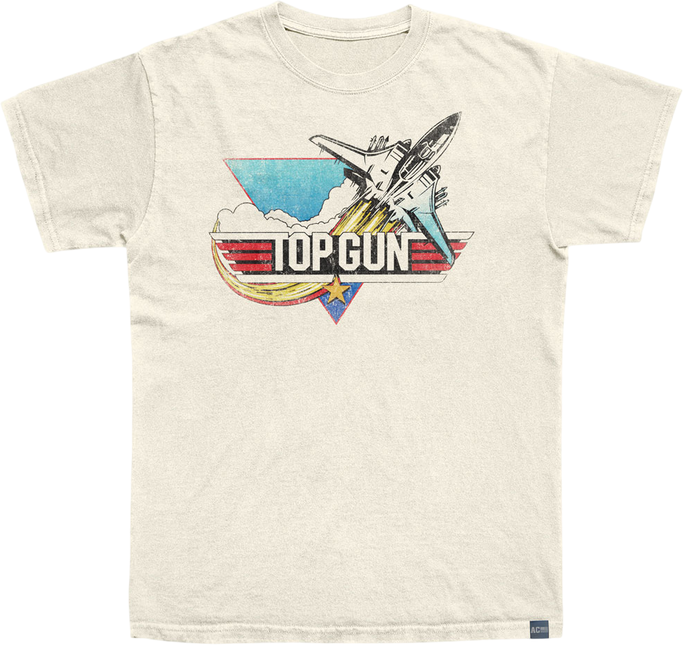 Made In USA Vintage Fade Top Gun T-Shirt