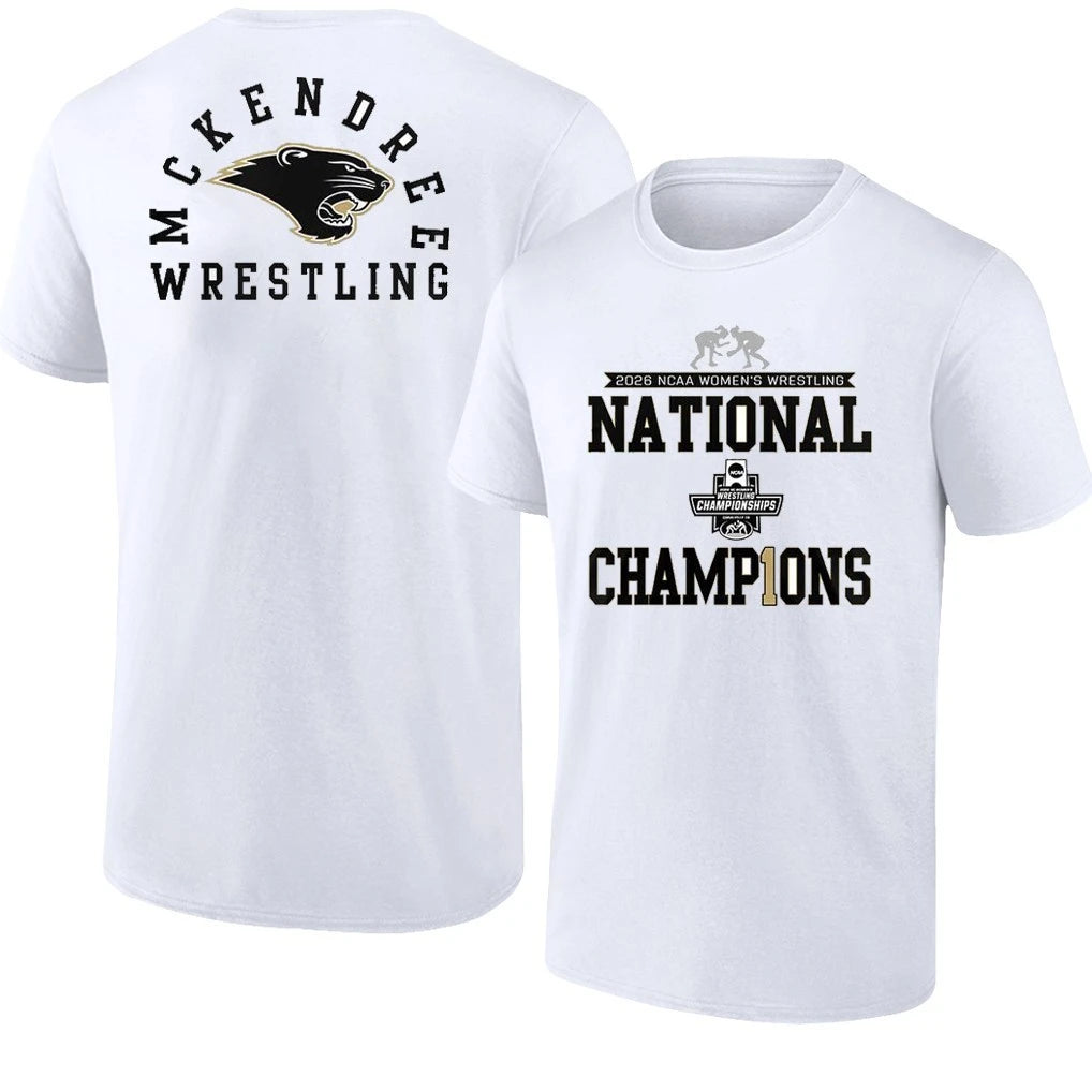 Mckendree Wrestling 2026 NCAA Women’s Wrestling National Champions T-Shirt