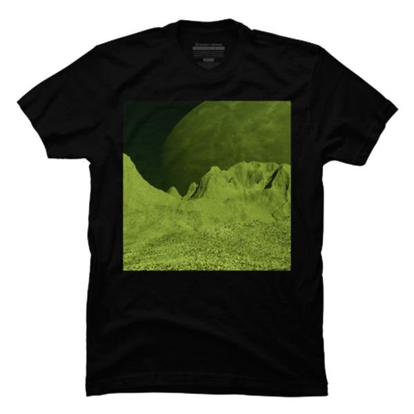 men's  tees men's Gifts Crew Neck T-Shirt trendy t-shirts men's t shirts  tees, Patterned Print Alien Landscape Tee:...