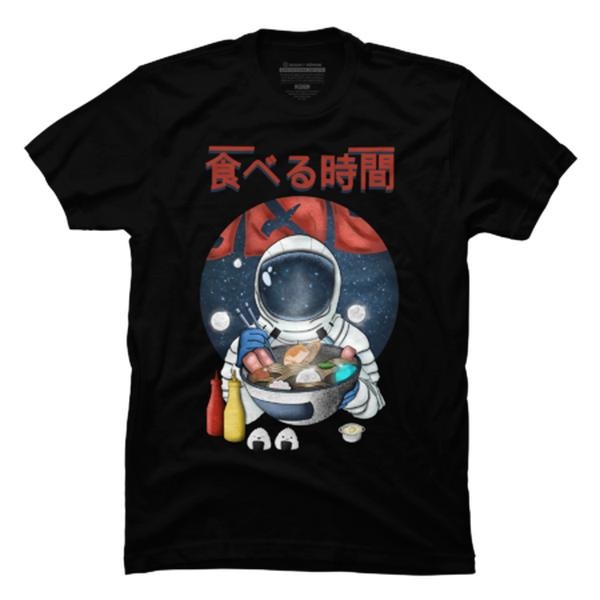 men's  tees men's Gifts Crew Neck T-Shirt trendy t-shirts men's t shirts  tees, Patterned Print Neon Fox: Galactic Design...