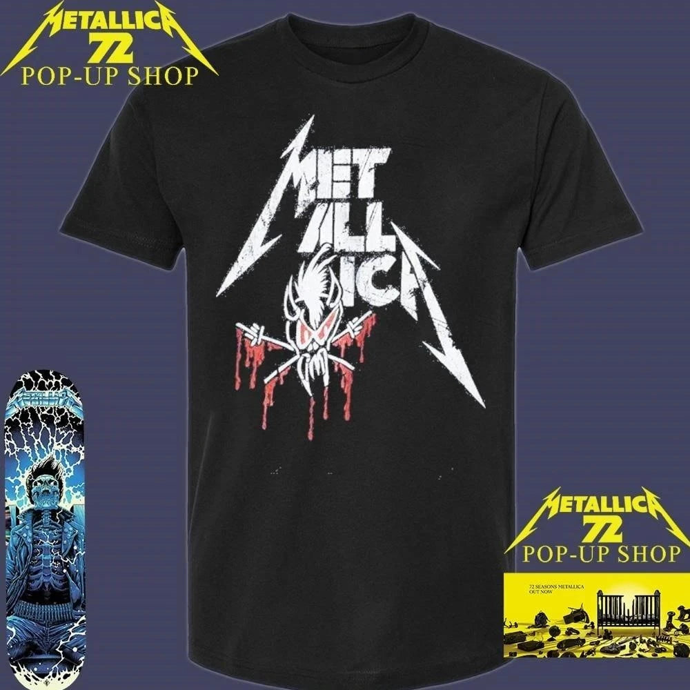 Metallica M72 World Tour Art Bloody Scary Pop-Up Shop T-Shirt