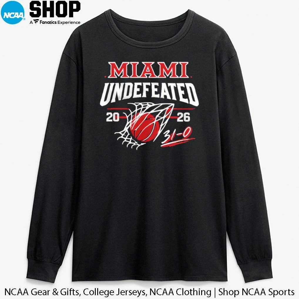 Miami RedHawks 2026 Undefeated 31-0 Perfect Season T-Shirt