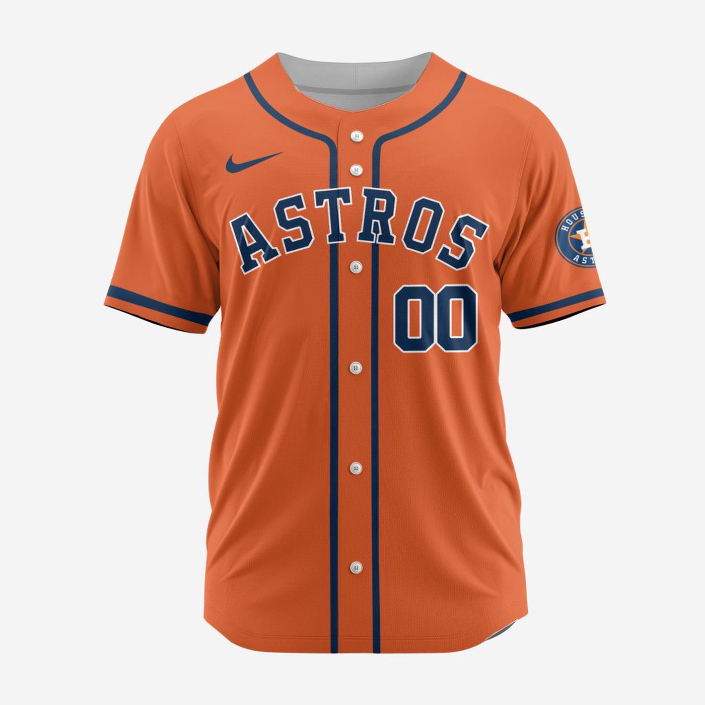 MLB Houston Astros Personalized Alternate Baseball Jersey - Bafud