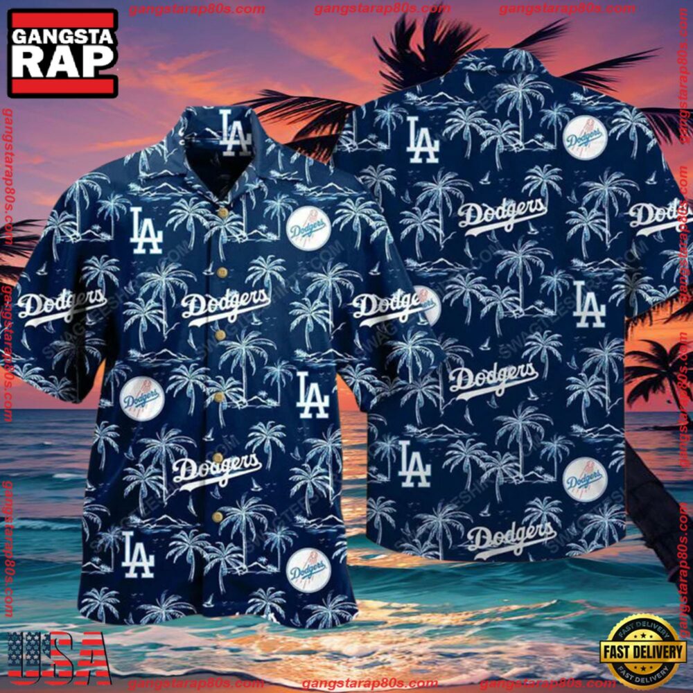 MLB Los Angeles Dodgers Baseball Sports Aloha Hawaiian Shirt - Gangstarap80S