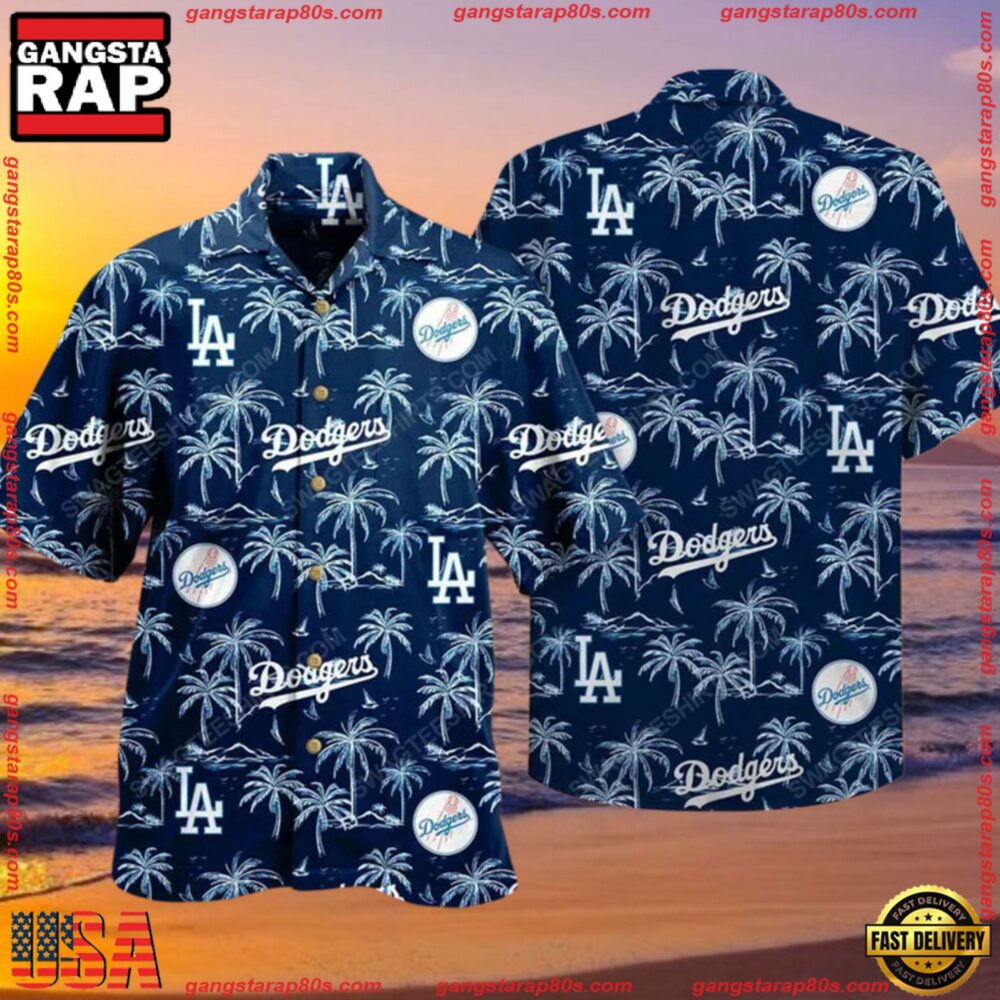 MLB Los Angeles Dodgers Baseball Sports Aloha Hawaiian Shirt - Gangstarap80S