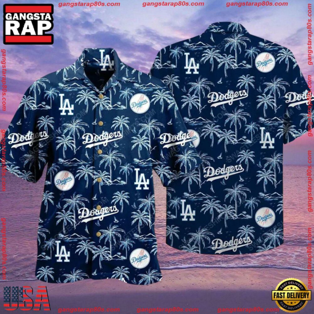 MLB Los Angeles Dodgers Baseball Sports Aloha Hawaiian Shirt - Gangstarap80S