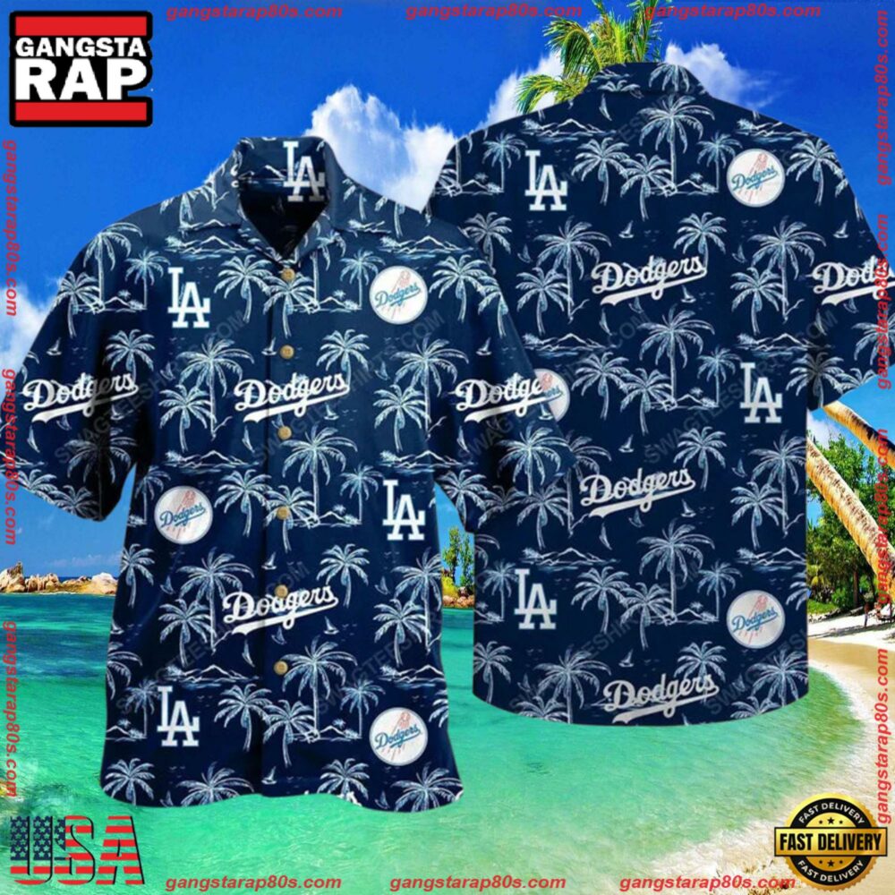 MLB Los Angeles Dodgers Baseball Sports Aloha Hawaiian Shirt - Gangstarap80S