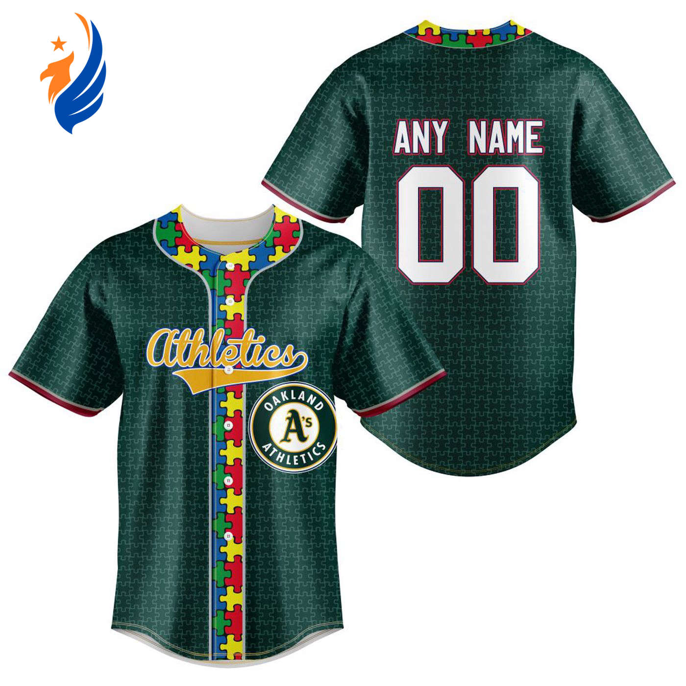 MLB Oakland Athletics Mix Grateful Dead | Specialized Baseball Jersey Fearless Aganst Autism Gift for Men Women - Bafud