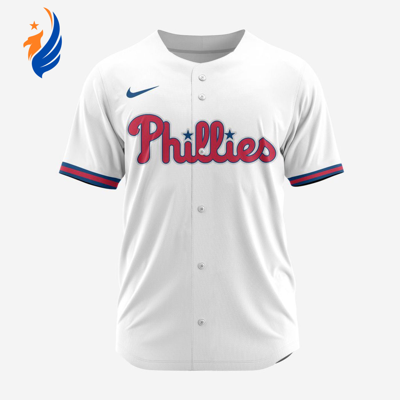 MLB Philadelphia Phillies Personalized Alternate Baseball Jersey - Bafud