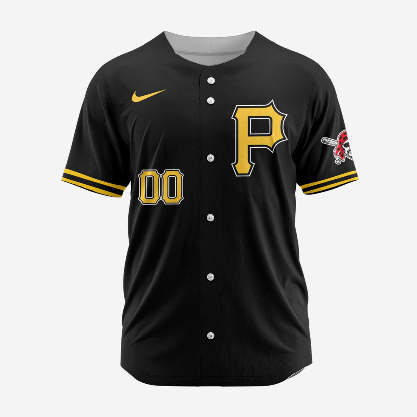 MLB Pittsburgh Pirates Personalized Alternate Baseball Jersey - Bafud