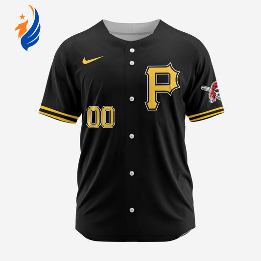 MLB Pittsburgh Pirates Personalized Alternate Baseball Jersey - Bafud