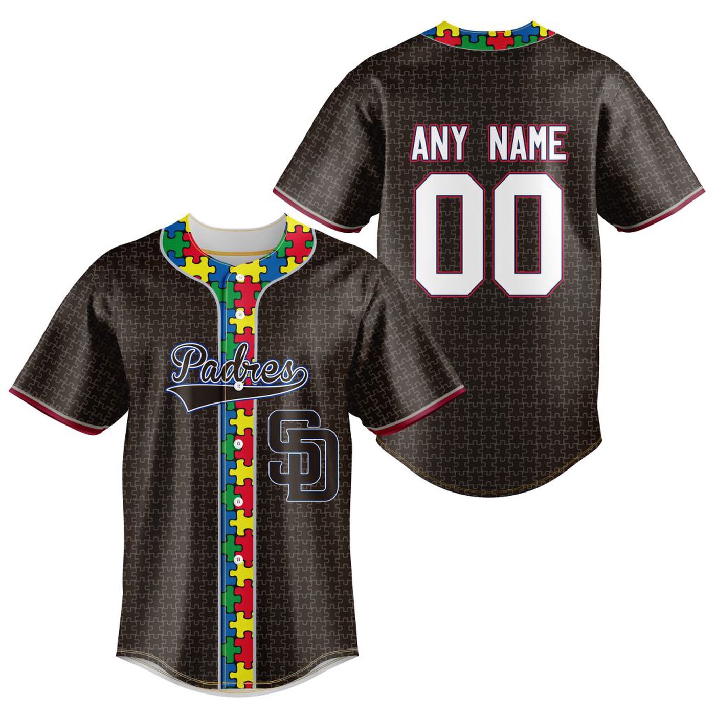 MLB San Diego Padres Specialized Baseball Jersey Fearless Aganst Autism Gift for Men Women - Bafud