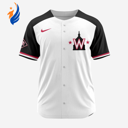 MLB Washington Nationals Personalized Alternate Baseball Jersey - Bafud