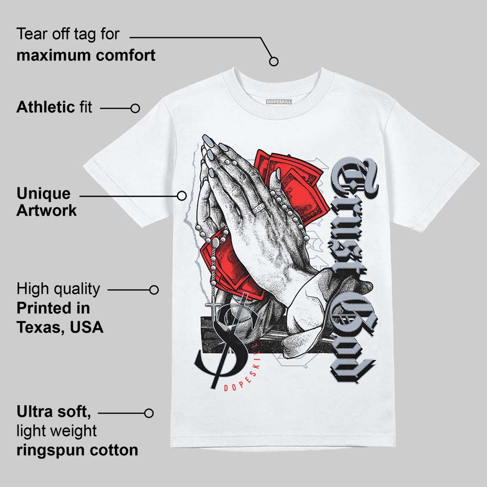 White Cement Reimagined 3s DopeSkill T-Shirt Trust God Graphic