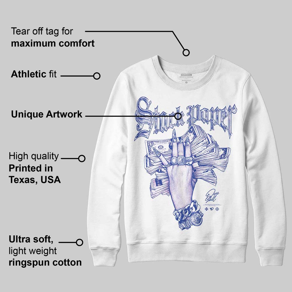 Royal Blue Collection DopeSkill Sweatshirt Stack Paper Graphic