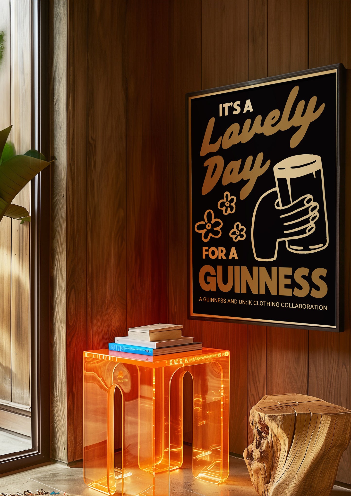 Guinness x UN:IK 'Cheers' Tee & Print Bundle - Black