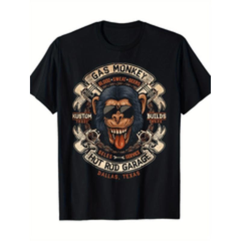 monkey gasoline cross piston   t shirt mens t shirt 220 Hoodie, Sweatshirt | HypeCrazeTee.com
