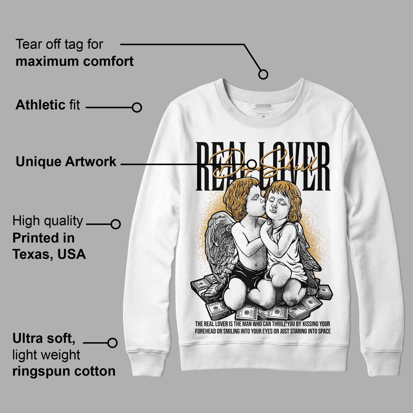 Gratitude 11s DopeSkill Sweatshirt Real Lover Graphic