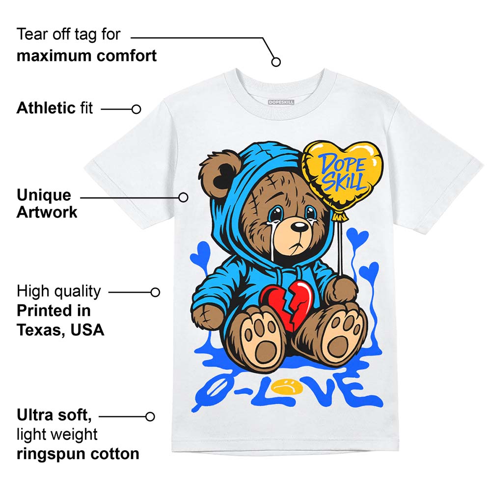 Royal Blue Collection DopeSkill T-Shirt Broken Bear Graphic