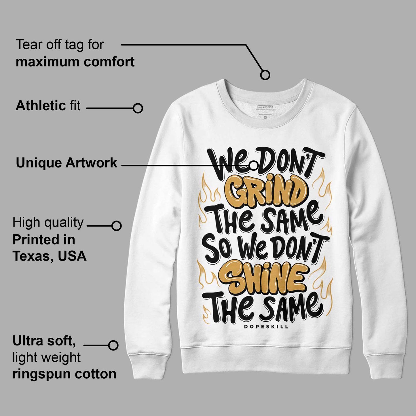Gratitude 11s DopeSkill Sweatshirt Grind Shine Graphic