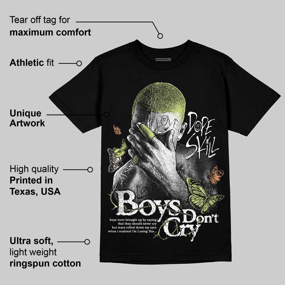 Luminous Green 5s DopeSkill T-Shirt Boys Don't Cry Graphic