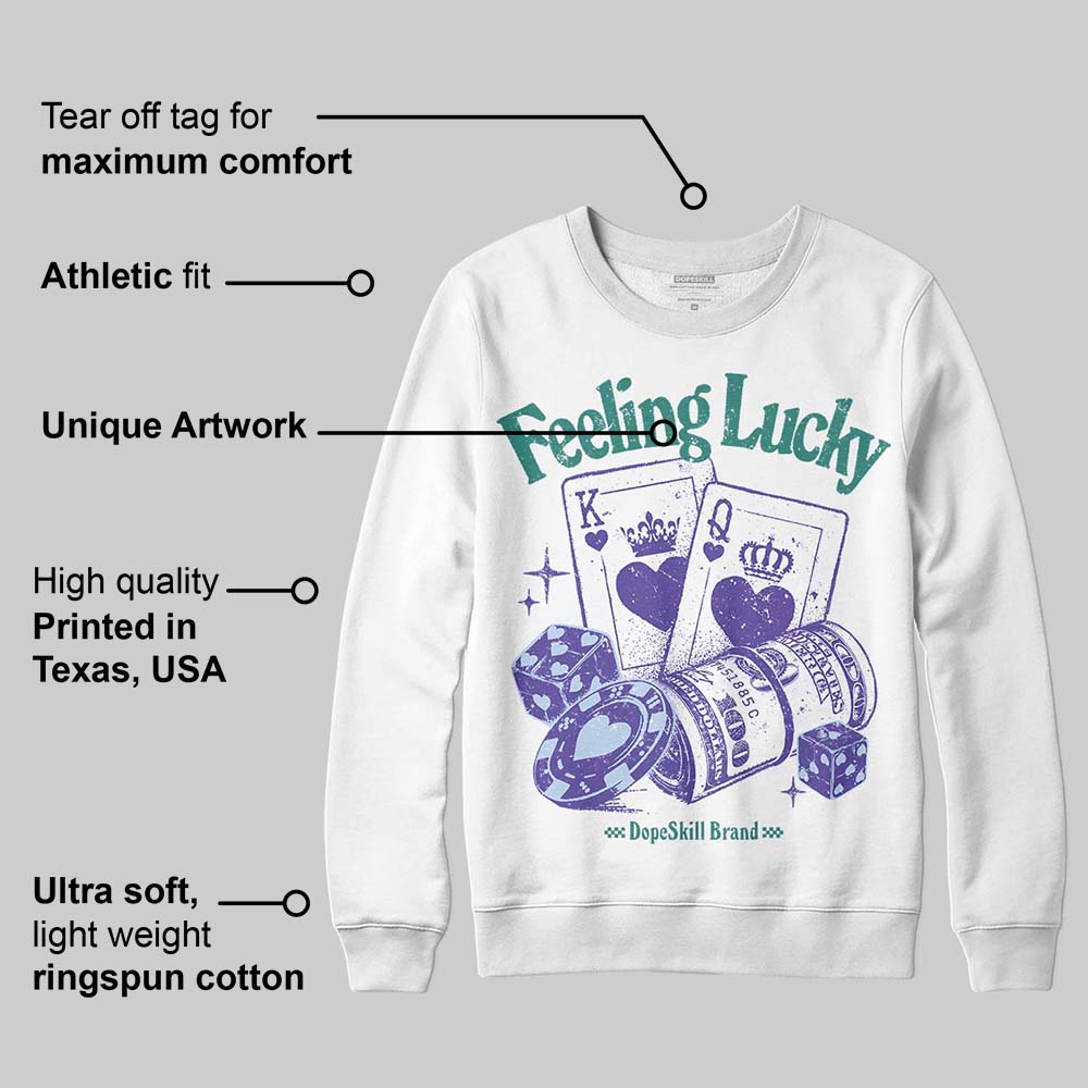 Grape 5s DopeSkill Sweatshirt Feeling Lucky Graphic