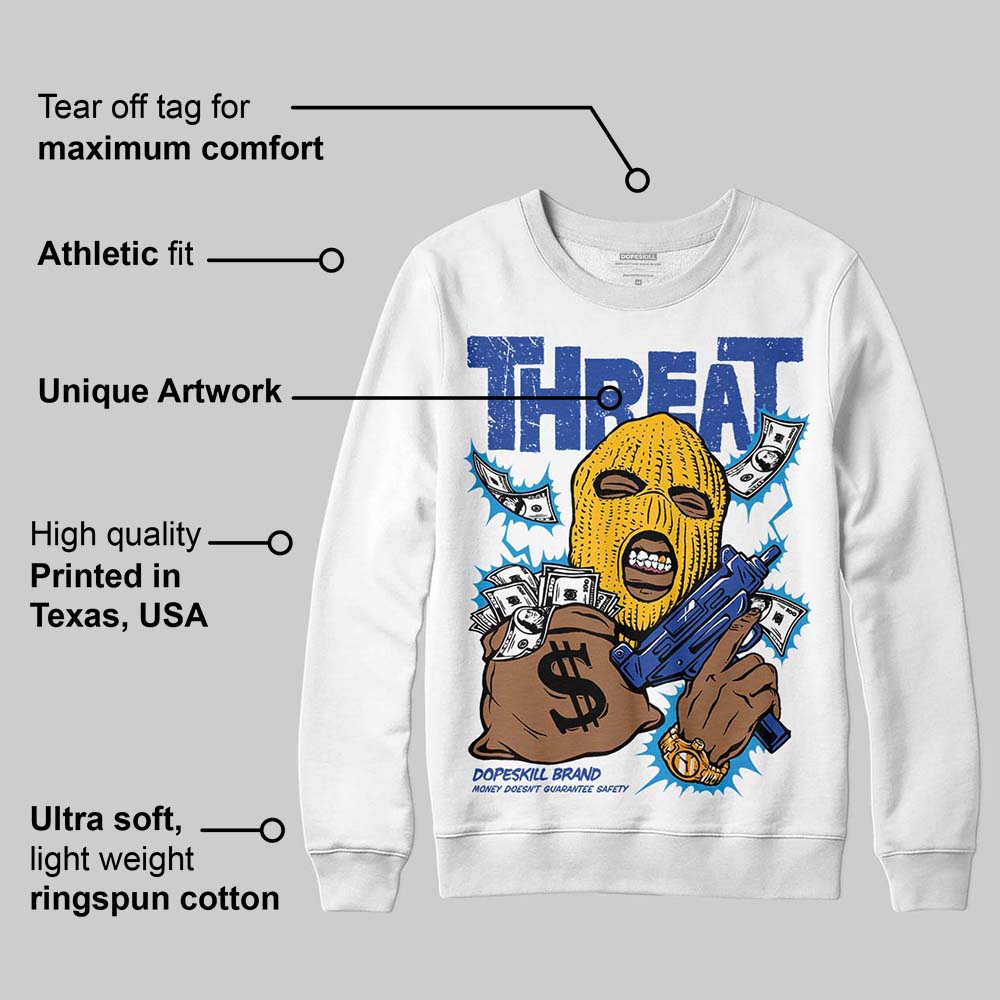 Royal Blue Collection DopeSkill Sweatshirt Under Threat Graphic