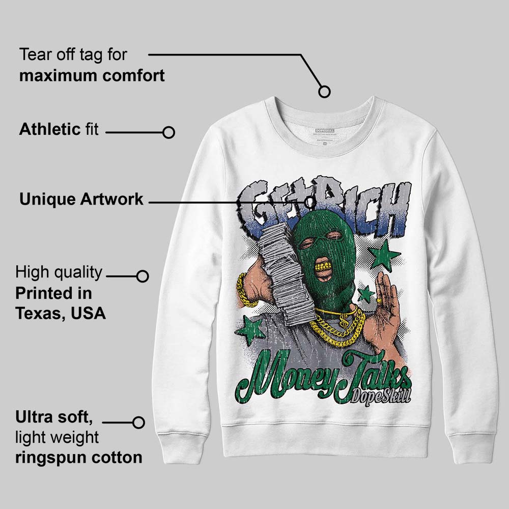 GT-2160 Shamrock Green DopeSkill Sweatshirt Get Rich Graphic