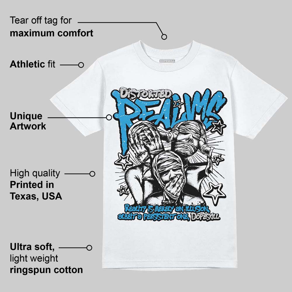 Military Blue 4s DopeSkill T-Shirt Distorted Realms Graphic